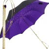 Il Marchesato luxury black-purple double cloth umbrellas Luxury Crystals Umbrellas Sale
