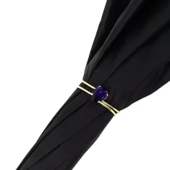 Il Marchesato luxury black-purple double cloth umbrellas Luxury Crystals Umbrellas Sale