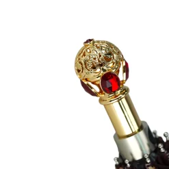 Il Marchesato ombrelli Burgundy crown design - Mylord red stones Handl Best
