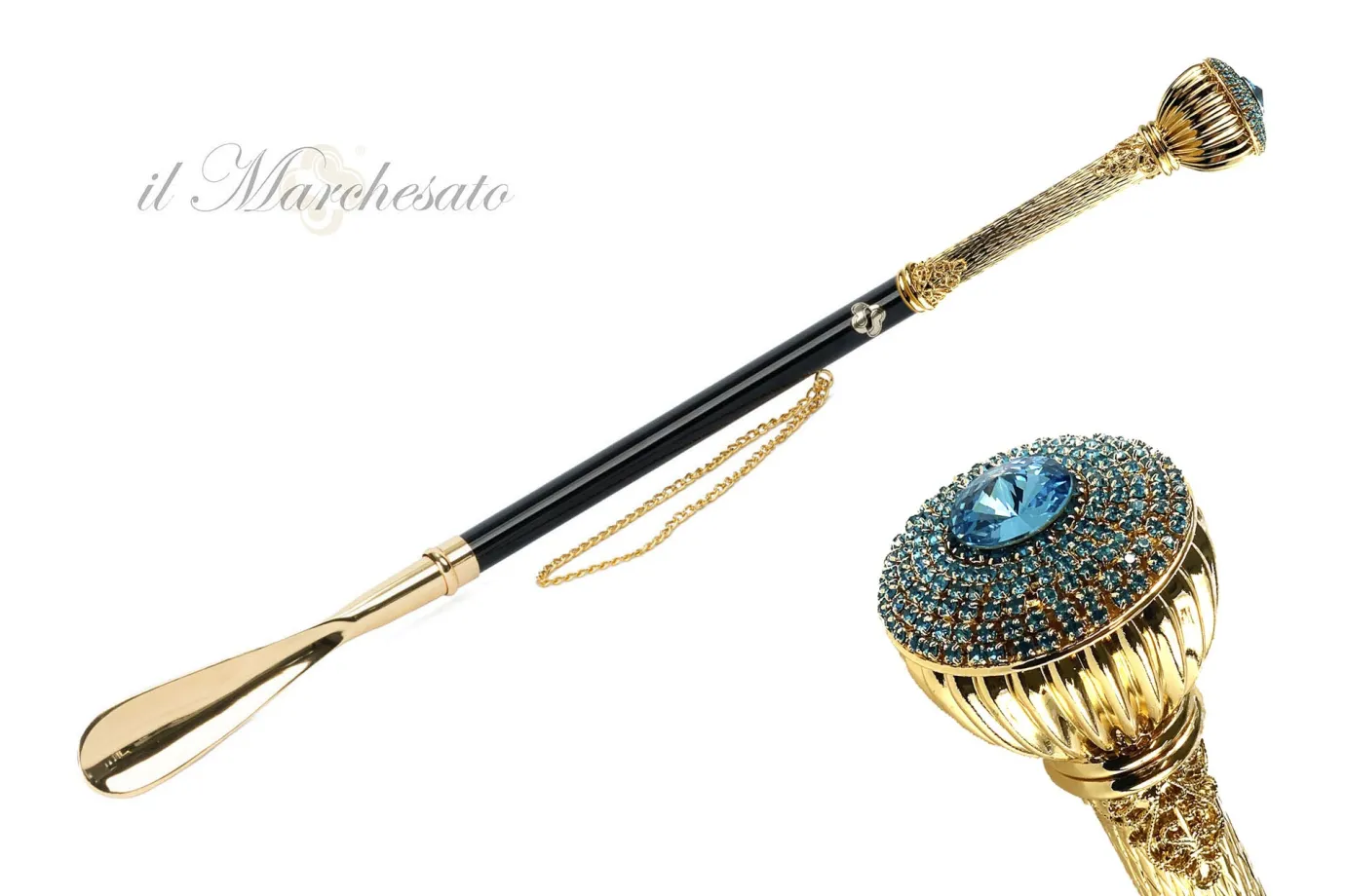Il Marchesato Silver plated shoehorn Online