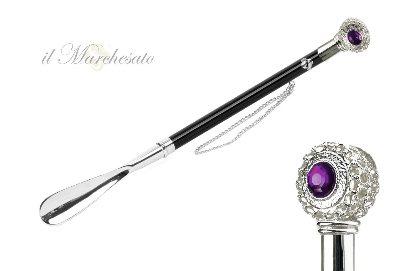 Il Marchesato Silver plated shoehorn Hot