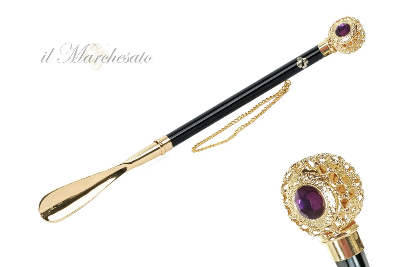 Il Marchesato Silver plated shoehorn Sale