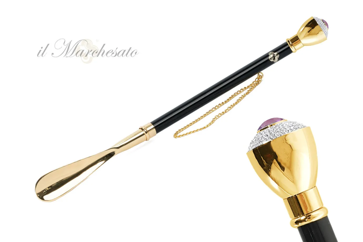 Il Marchesato Silver plated shoehorn Hot