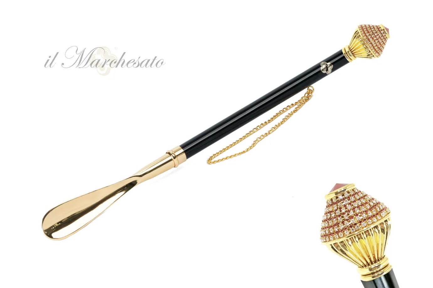 Il Marchesato Silver plated shoehorn Discount