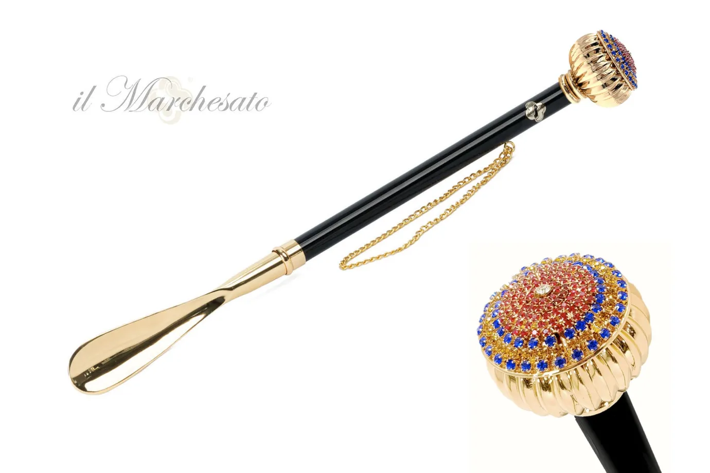 Il Marchesato Silver plated shoehorn Online