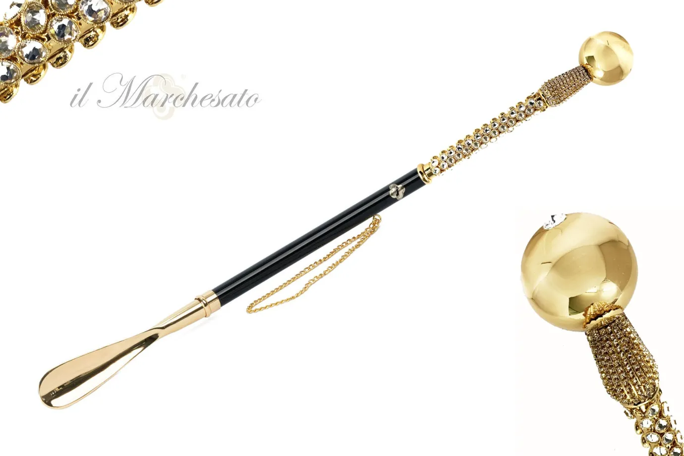 Il Marchesato Silver plated shoehorn Sale