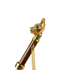Il Marchesato Umbrella with 24K Gold plated Cat Handle Outlet