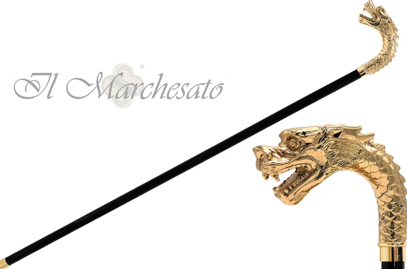 Il Marchesato Walking Cane - Golden Dragon Best
