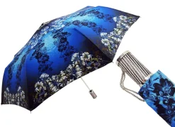 Il Marchesato Women's Folding Umbrella Exclusive Blue Flowered Design Online