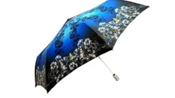 Il Marchesato Women's Folding Umbrella Exclusive Blue Flowered Design Online