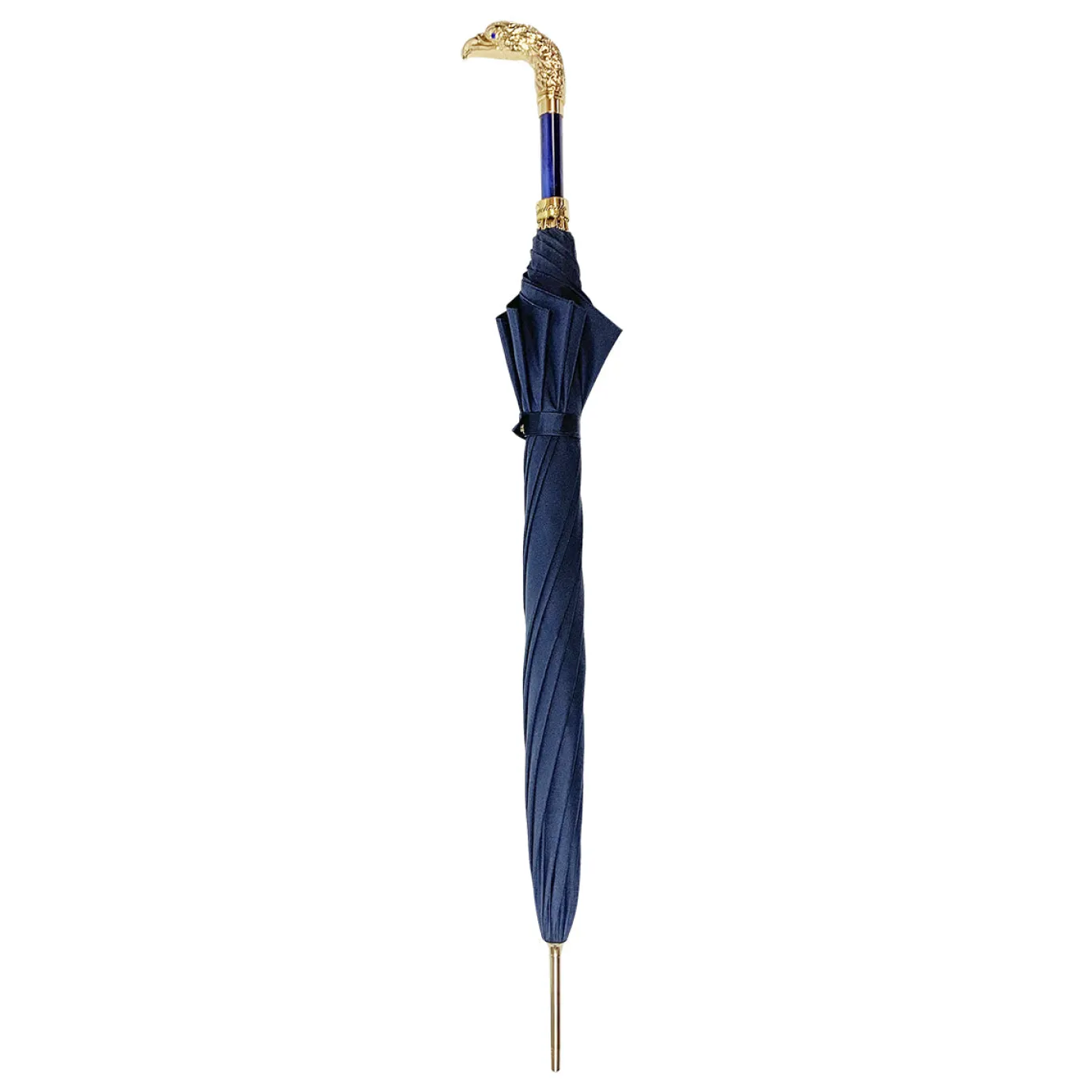 Il Marchesato 24K eagle handle - elegant blue umbrella Hot