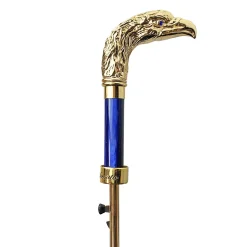 Il Marchesato 24K eagle handle - elegant blue umbrella Hot