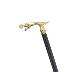 Il Marchesato 24K goldplated jaguar walking stick New