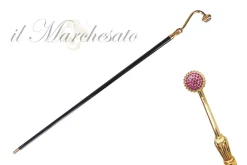Il Marchesato Ladies Walking stick with amethyst crystals Fashion