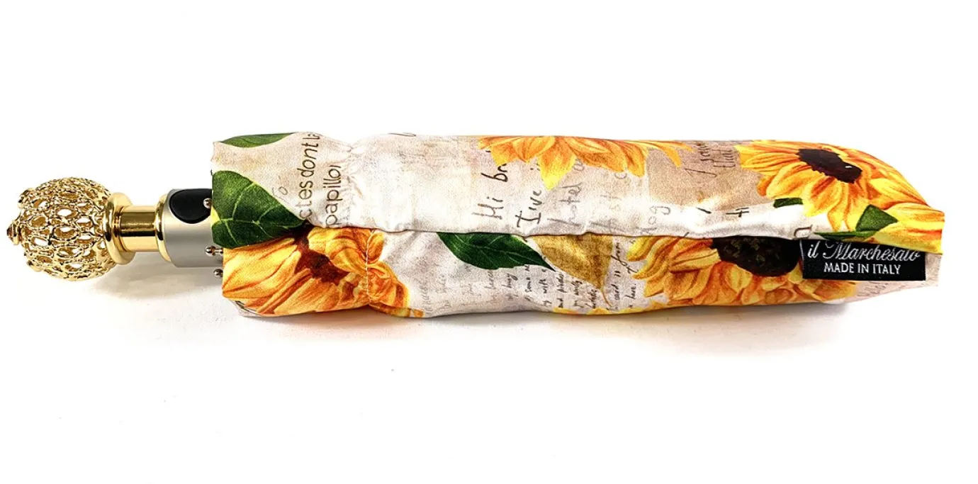 Il Marchesato Ladylike Umbrella Exclusive Sunflowers Design Clearance