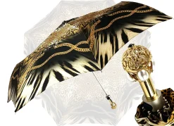 Il Marchesato Leoparded Folding Umbrella With Chains Discount