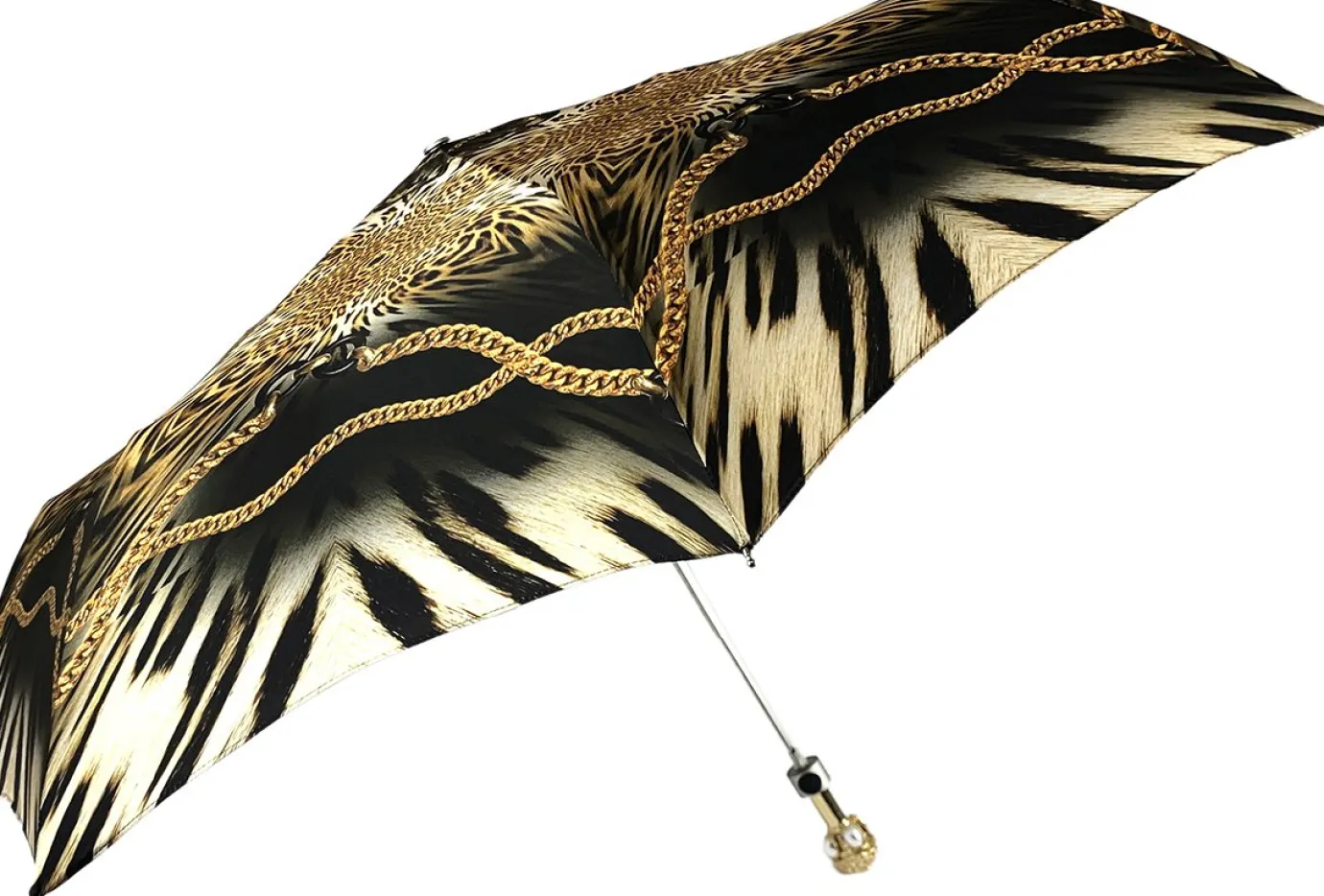 Il Marchesato Leoparded Folding Umbrella With Chains Discount