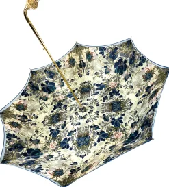 Il Marchesato Light Blue Flowers Umbrella, Double Cloth Outlet