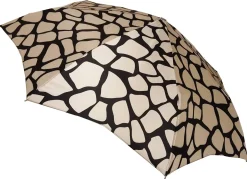 Il Marchesato Lightweight Black & Cream Folding Umbrella Online