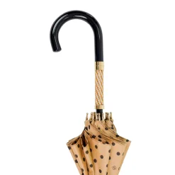 Il Marchesato LIMITED COLLECTION - Jaquard polka dot gold umbrella Discount