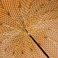 Il Marchesato LIMITED COLLECTION - Jaquard polka dot gold umbrella Discount
