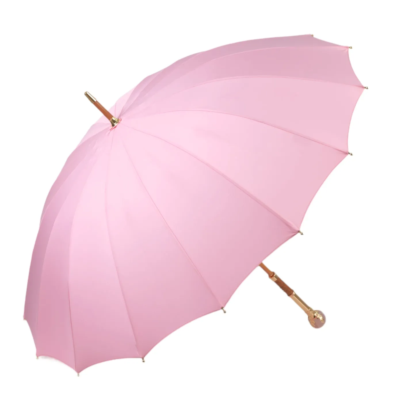 Il Marchesato LIMITED COLLECTION - Pink Umbrella with Gold-Plated Handle and Quartz Online