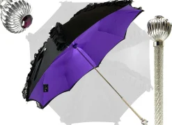 Il Marchesato Limited collection - umbrella with Black lace - exclusive "ilMarchesat Sale