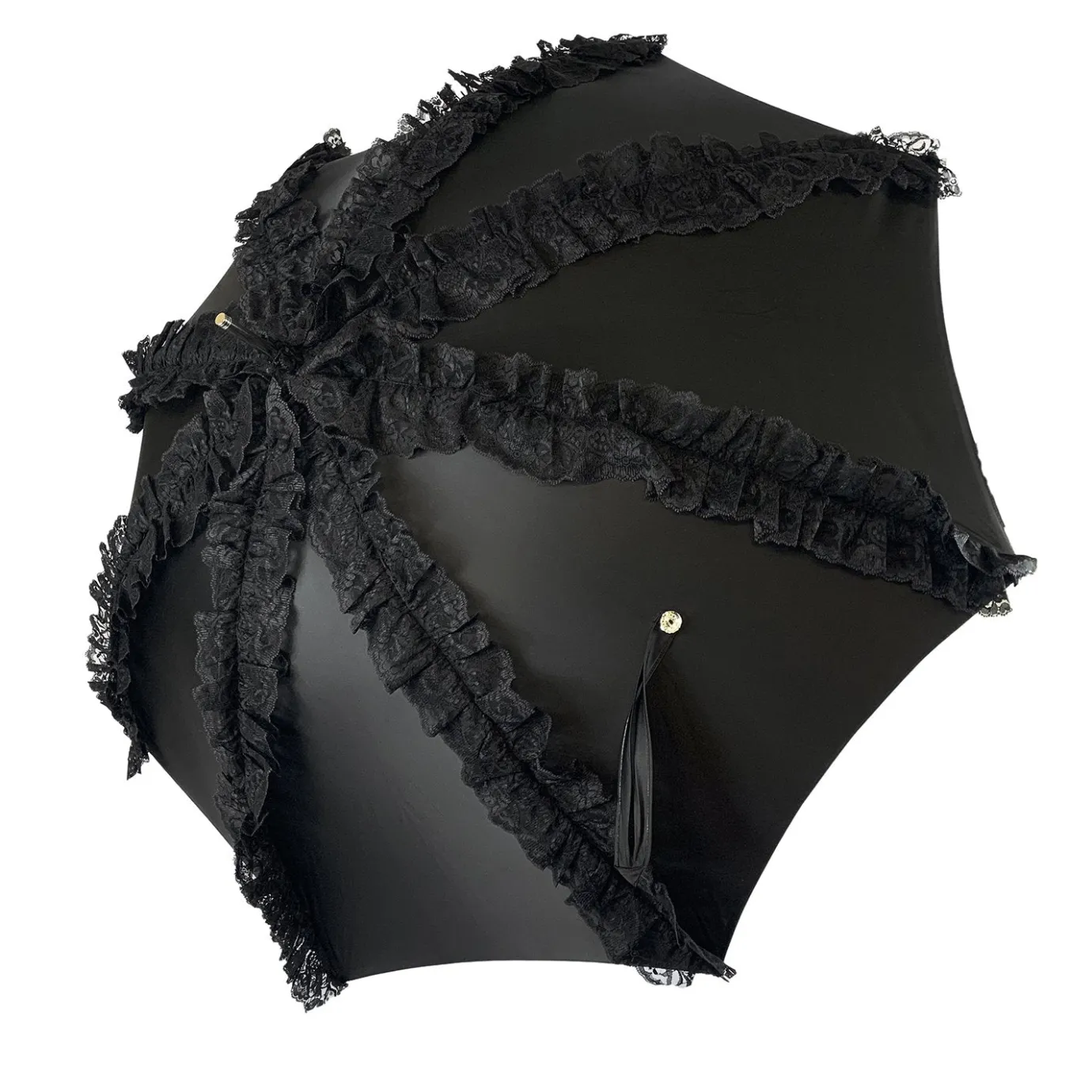 Il Marchesato Limited collection - umbrella with Black lace - exclusive "ilMarchesat Sale