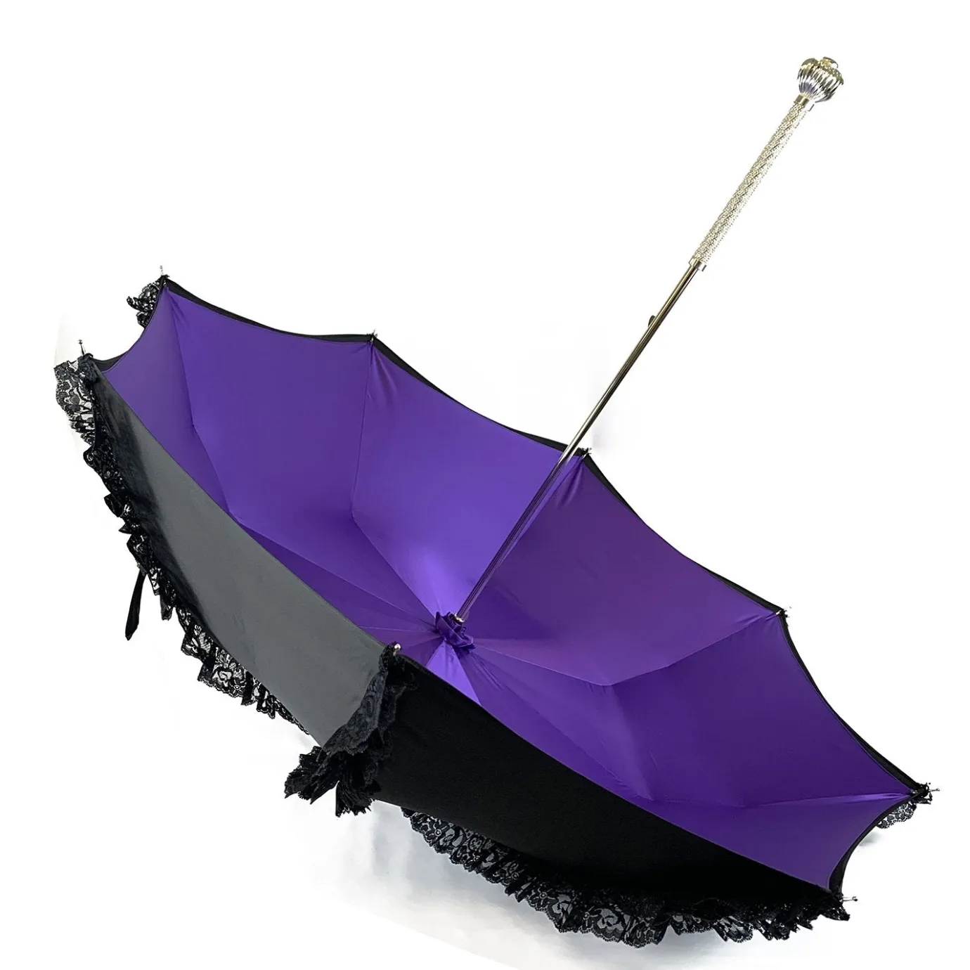Il Marchesato Limited collection - umbrella with Black lace - exclusive "ilMarchesat Sale