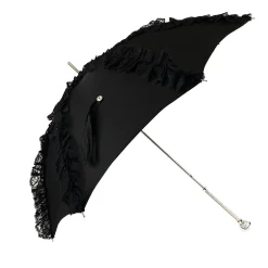 Il Marchesato Limited collection - umbrella with Black lace - exclusive "ilMarchesat Sale