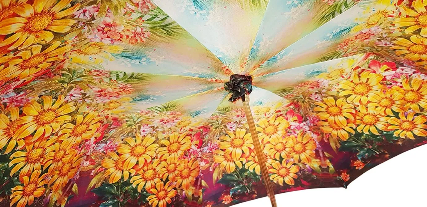 Il Marchesato Lovely Fuchsia Shade Umbrella, New Flowered Exclusive By Hot
