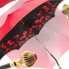 Il Marchesato Lovely Red Shade Umbrella, New Flowered Exclusive By Outlet