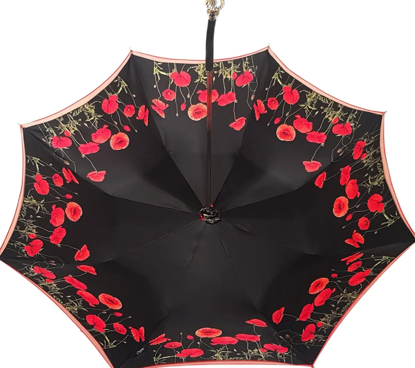 Il Marchesato Lovely Red Shade Umbrella, New Flowered Exclusive By Outlet