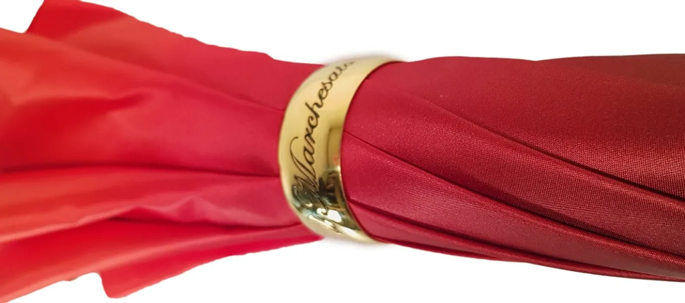 Il Marchesato Lovely Red Shade Umbrella, New Flowered Exclusive By Outlet