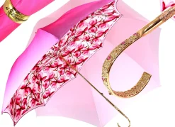 Il Marchesato Lovely Shade Fuchsia/Pink Umbrella - Exclusive Flower Design Discount