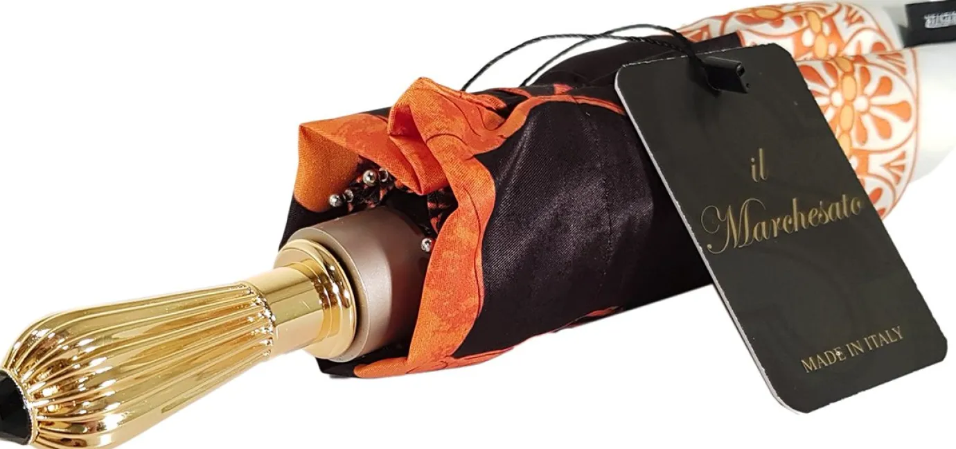 Il Marchesato Lovely Woman's Folding Umbrella With New Horses Design Fashion