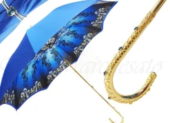 Il Marchesato Luxurious Double Cloth Blue Umbrella Fashion