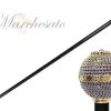 Il Marchesato Luxurious Jeweled Walking Stick with Sapphire crystals Hot