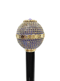 Il Marchesato Luxurious Jeweled Walking Stick with Sapphire crystals Hot