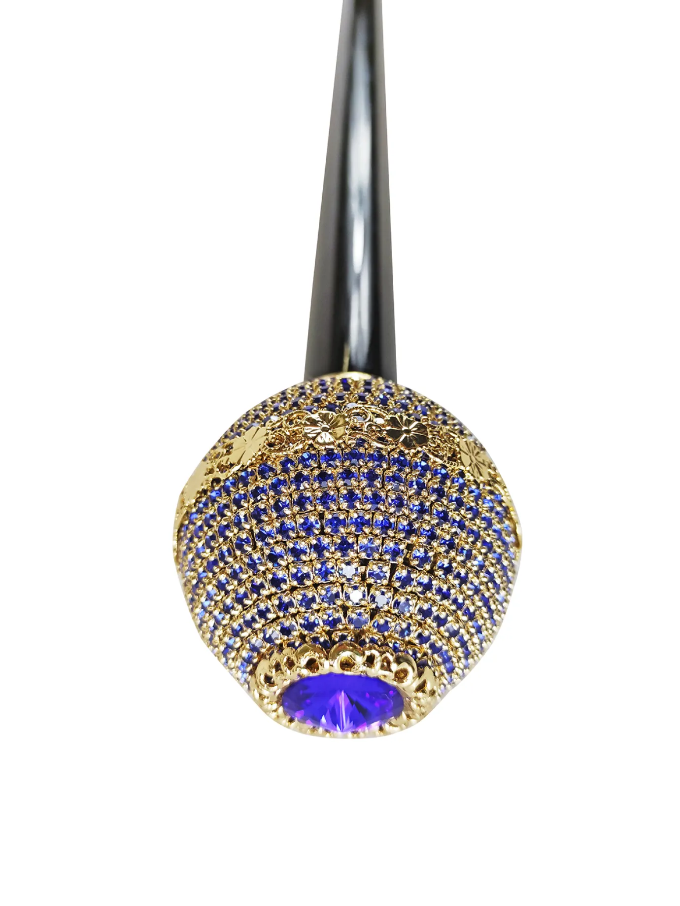 Il Marchesato Luxurious Jeweled Walking Stick with Sapphire crystals Hot