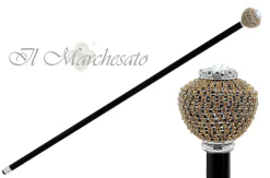Il Marchesato Luxurious round Knob with Topaz crystals Online