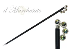 Il Marchesato Luxurious Walking stick with multicolor crystals Online