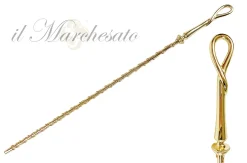 Il Marchesato Luxury Gold plated 24K walking stick with Siam crystals Hot