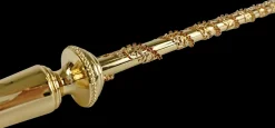 Il Marchesato Luxury Gold plated 24K walking stick with Siam crystals Hot