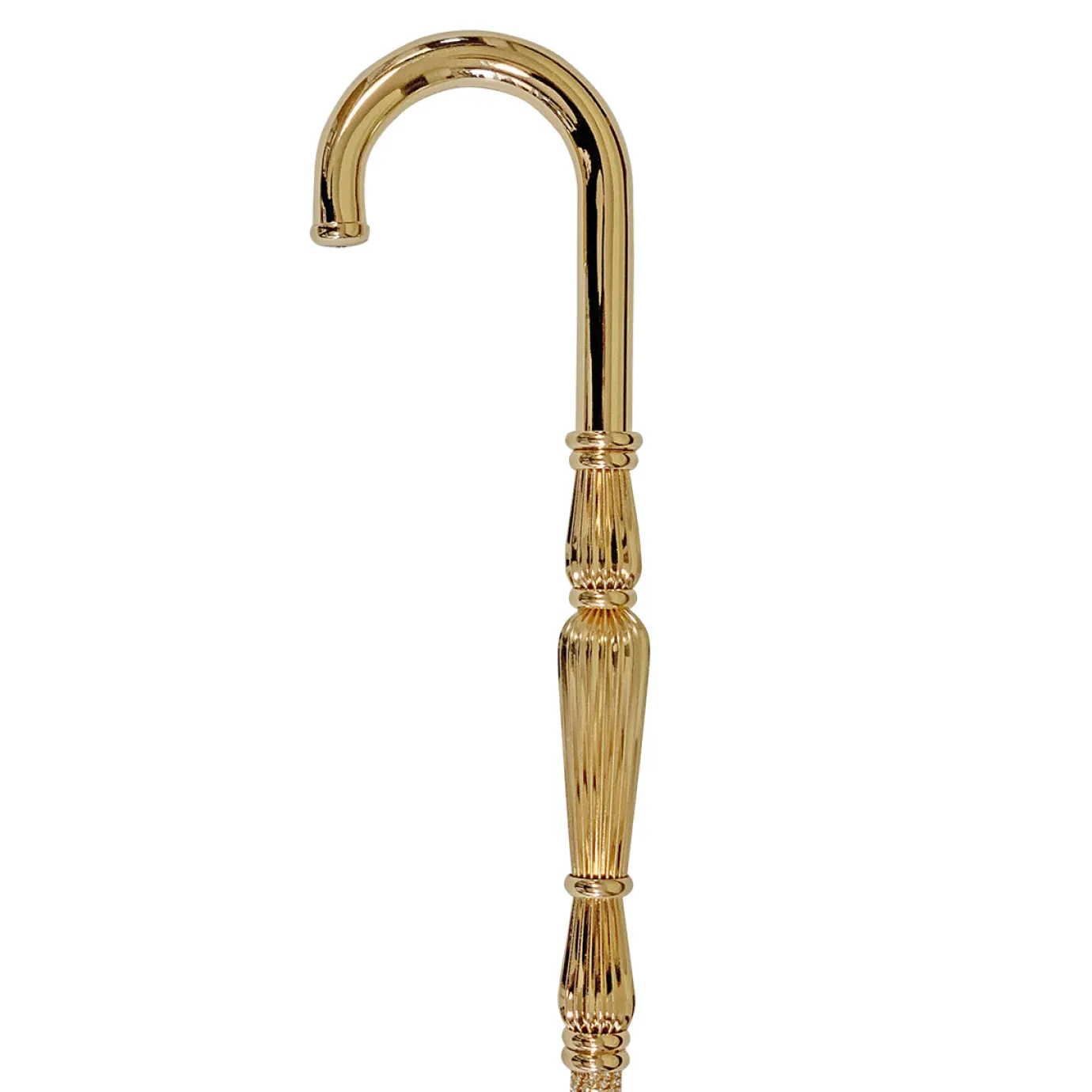 Il Marchesato Luxury Gold plated 24K walking stick encrusted with thousands of cryst Hot