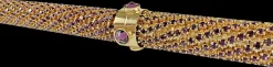 Il Marchesato Luxury Gold plated 24K walking stick encrusted with thousands of ameth Online