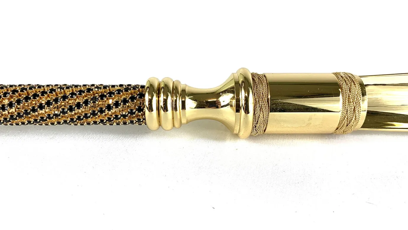 Il Marchesato Luxury Shoehorn Encrusted with thousands of Jet crystals New