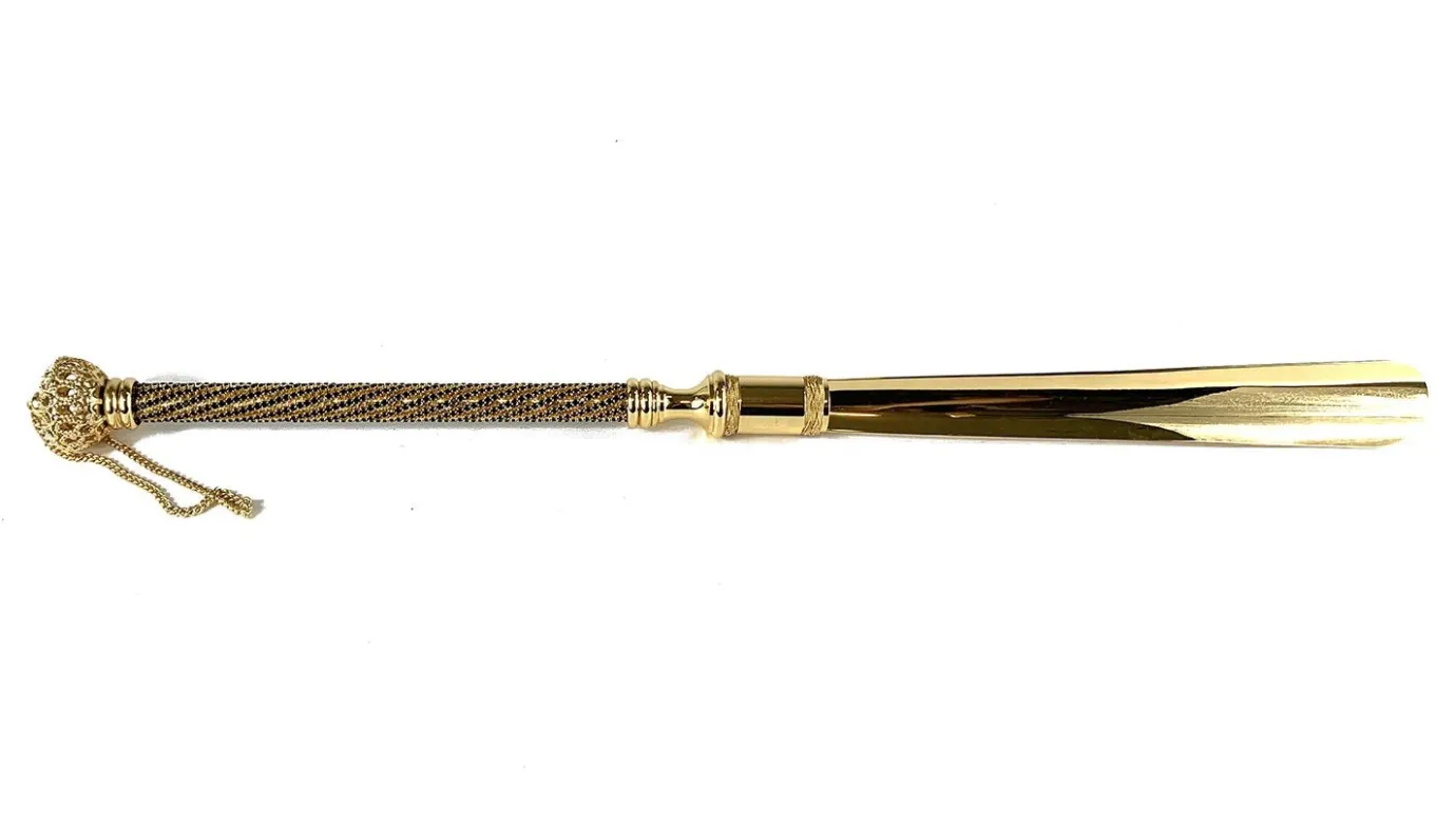 Il Marchesato Luxury Shoehorn Encrusted with thousands of Jet crystals New