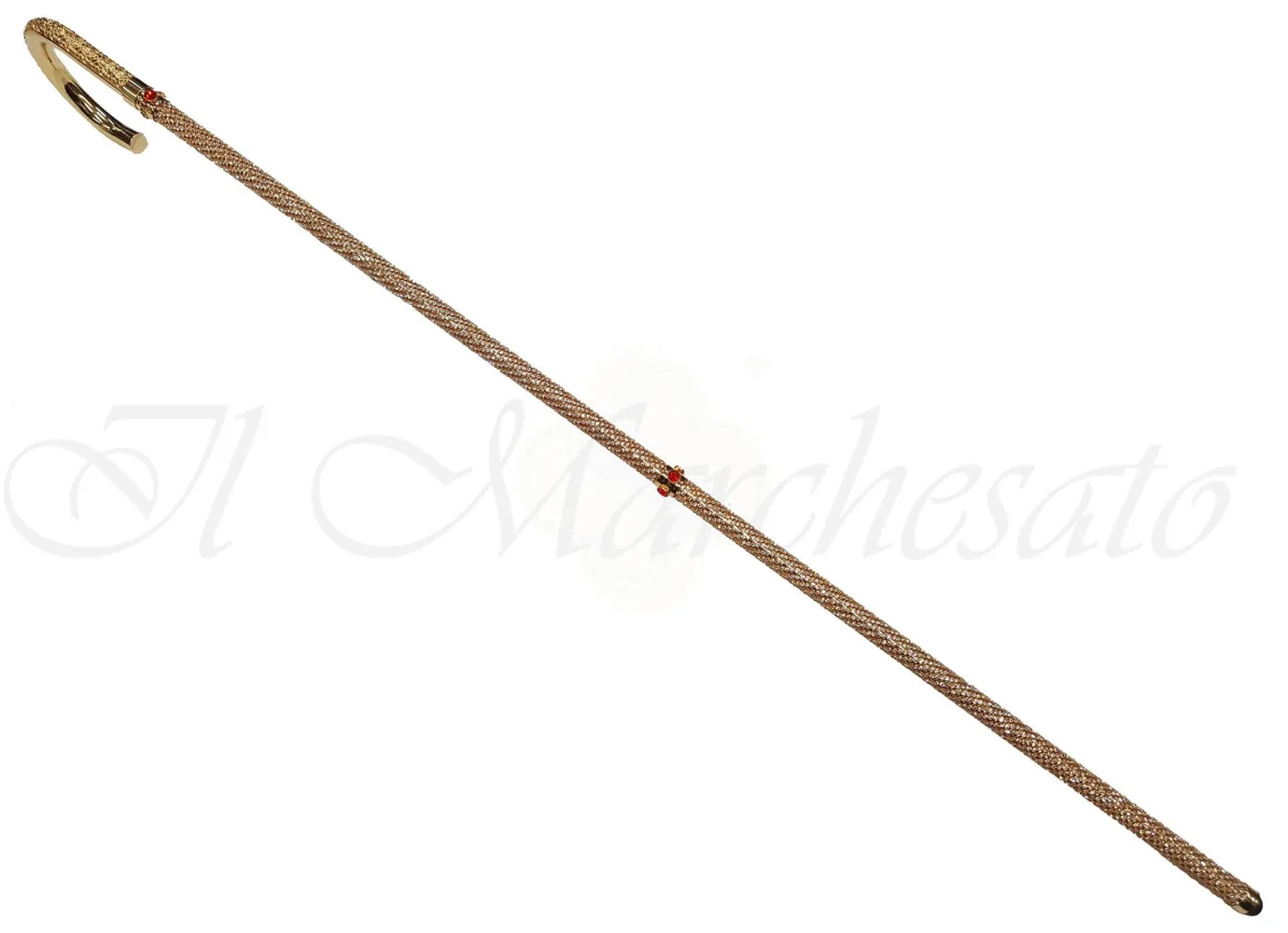 Il Marchesato Luxury Walking Cane Encrusted with Swarovski Crystals New