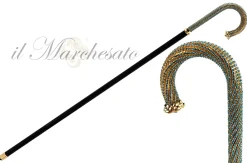 Il Marchesato Luxury Walking stick Encrusted with hundreds Aquamarine Crystals Outlet